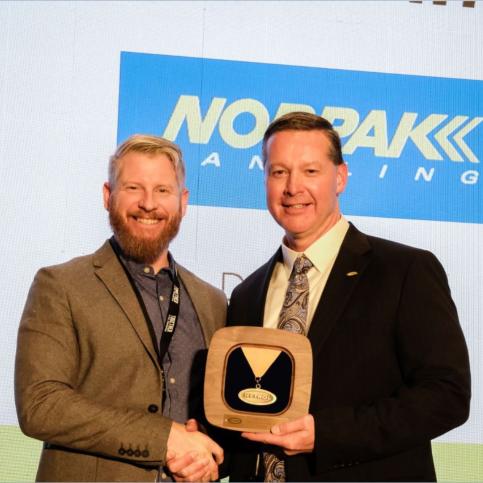 Norpak Handling Honoured With A 20 Year Service Award At Hytrol’s 2022 Convention