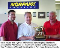 Norpak Achieves Hytrol Pillar Award Norpak Achieves Hytrol Pillar Award